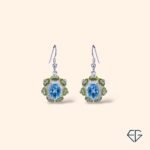 Peridot & Blue Topaz Garden Earrings