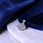 Mother of Pearl Four-Leaf Clover Silver Pendant - Image 3